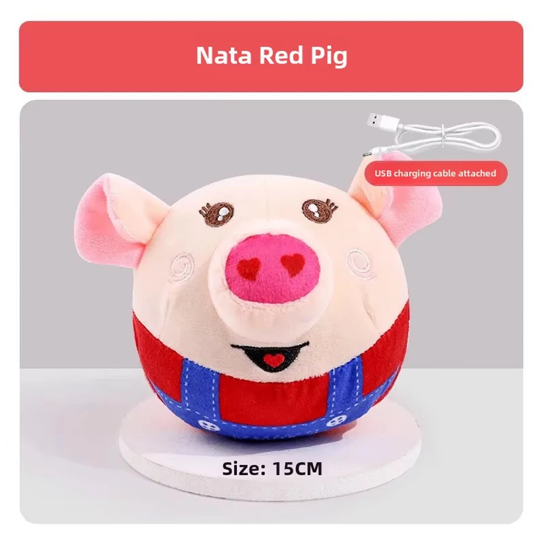 Interactive Cartoon Electric Plush Jumping Dog Toy