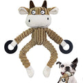 Squeaky Pet Plush Chew Toys - Cattle, Monkey, Bear