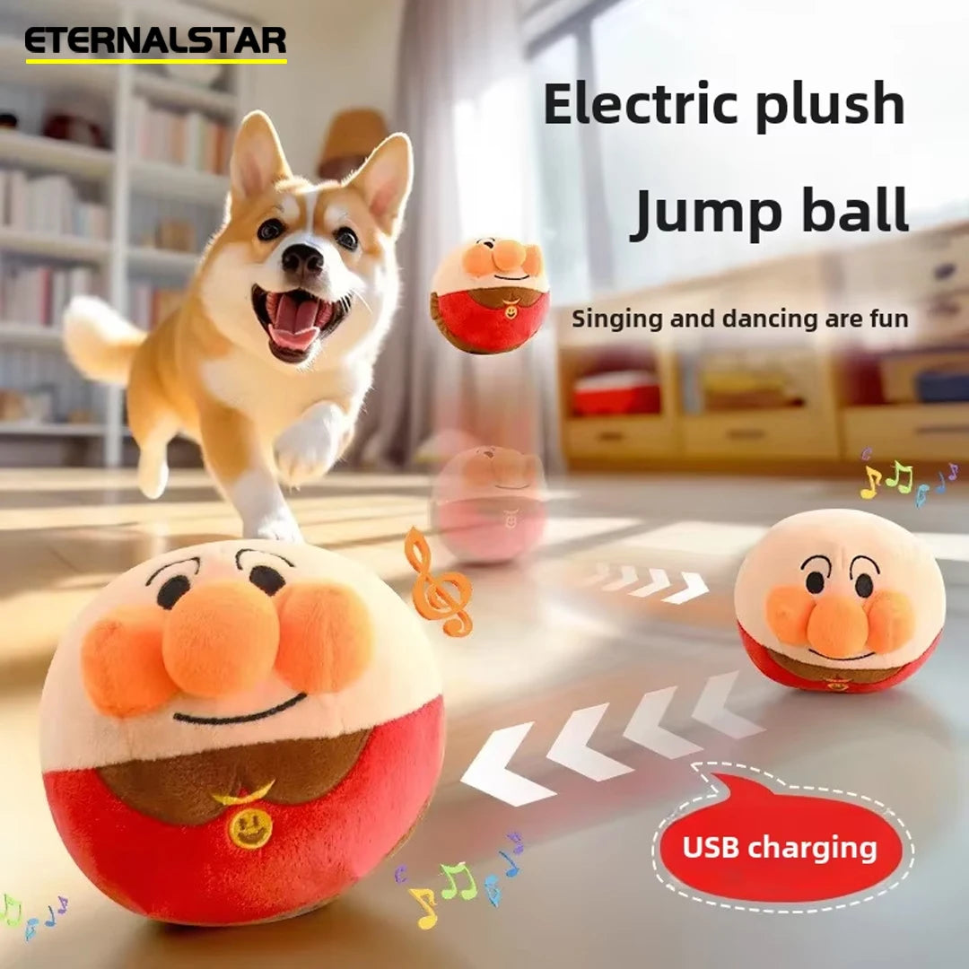 Interactive Cartoon Electric Plush Jumping Dog Toy
