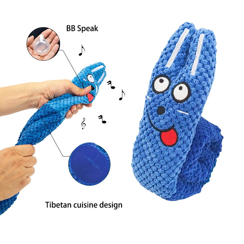 Dog Puzzle Feeder Interactive Plush Toy