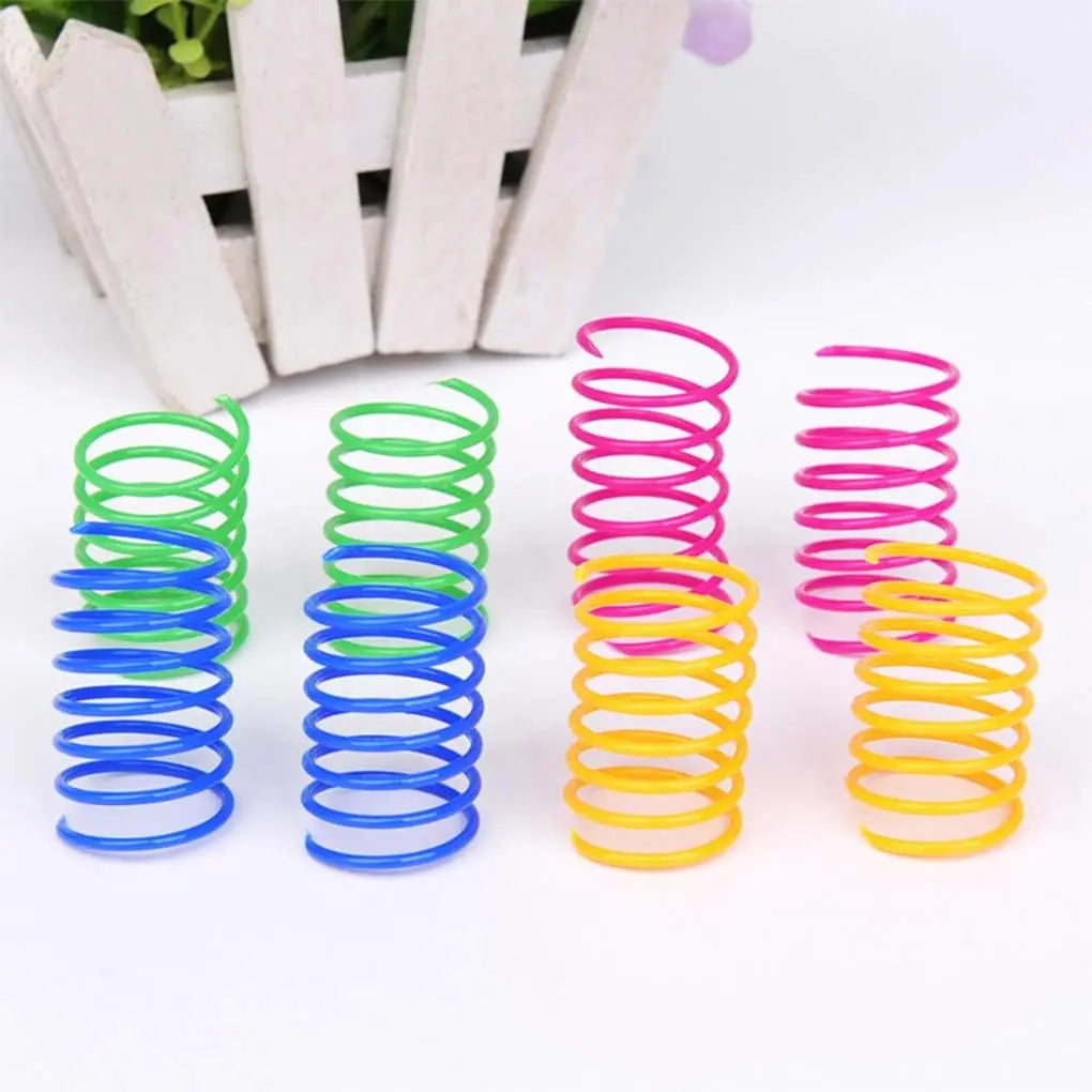 Cat Spring Toy, Colorful Cat Spiral Fun Toys