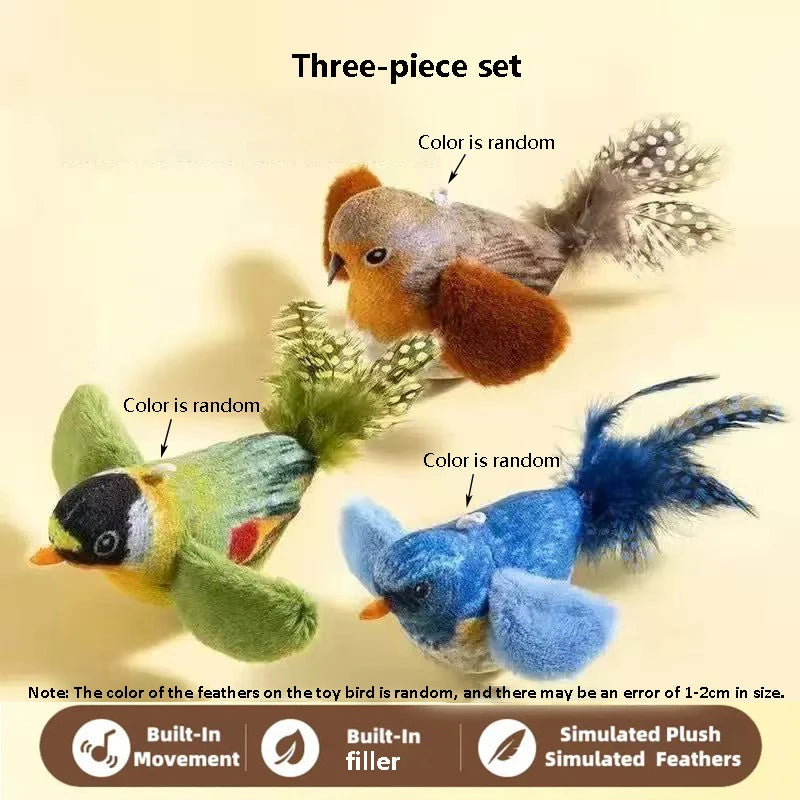 Interactive Bird Sound Cat Toy