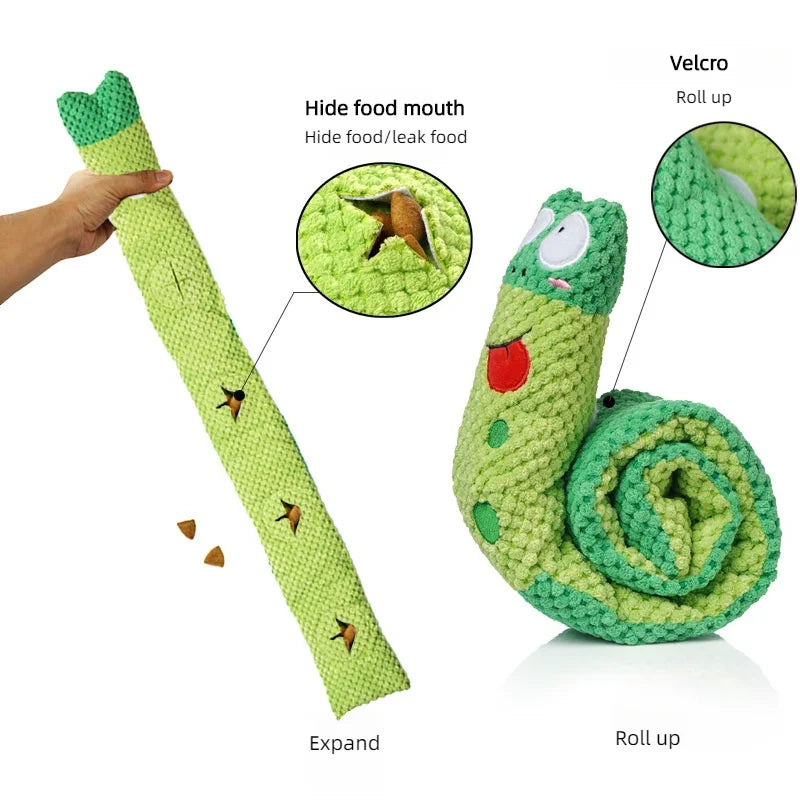 Dog Puzzle Feeder Interactive Plush Toy