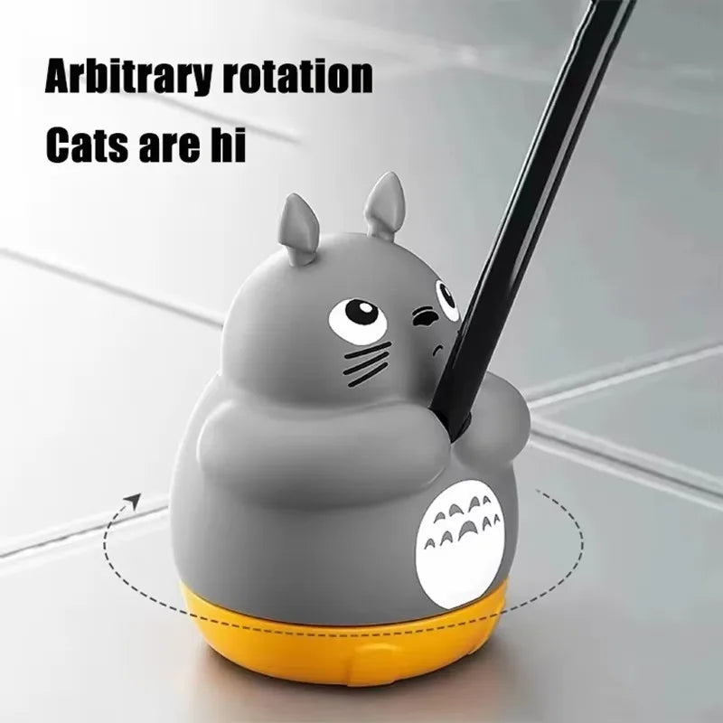Rotating Cat Teaser Wand Toy With Bell Fish