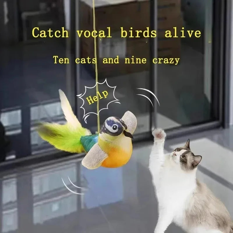 Interactive Bird Sound Cat Toy