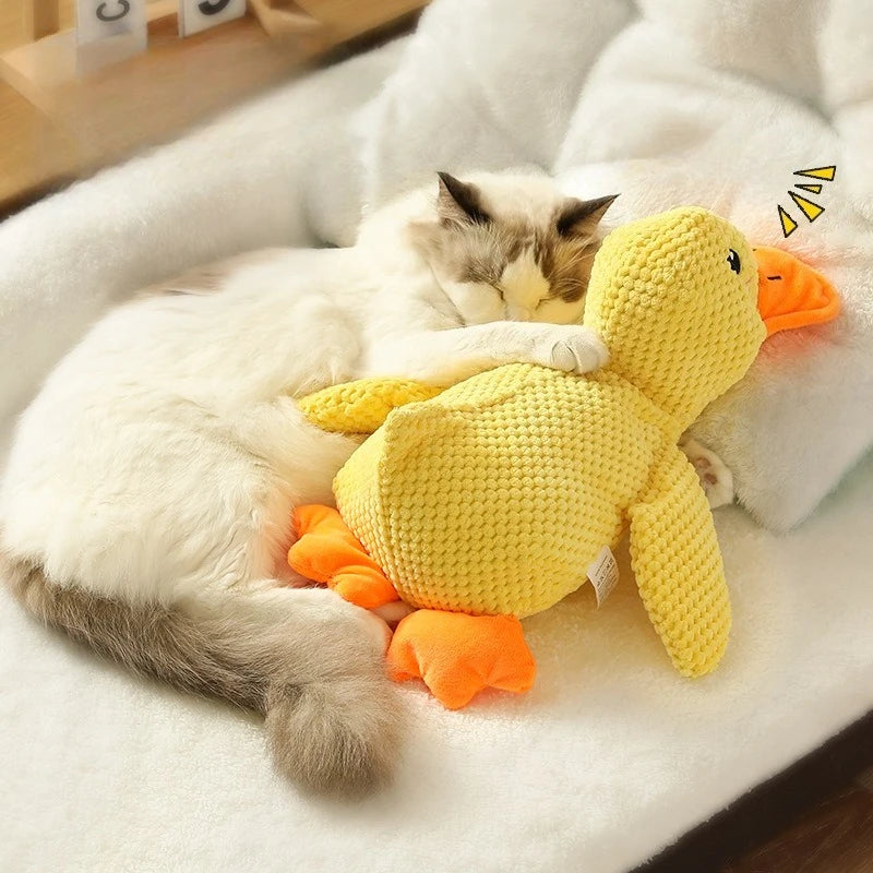 Squeaky Plush Dog Toys- Duck