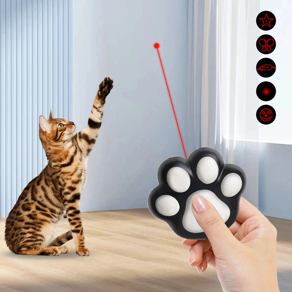 Funny Laser Pet Toys Rechargeable, Five Adjustable Patterns