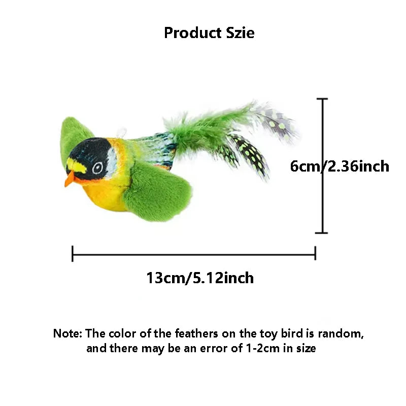 Interactive Bird Sound Cat Toy
