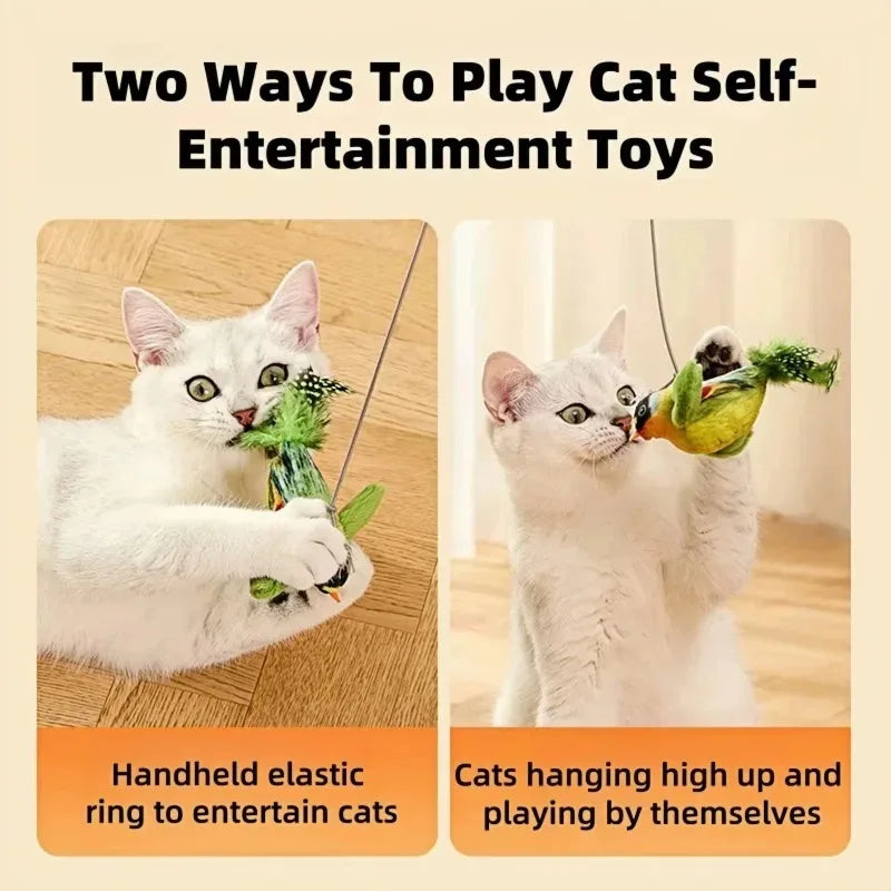 Interactive Bird Sound Cat Toy